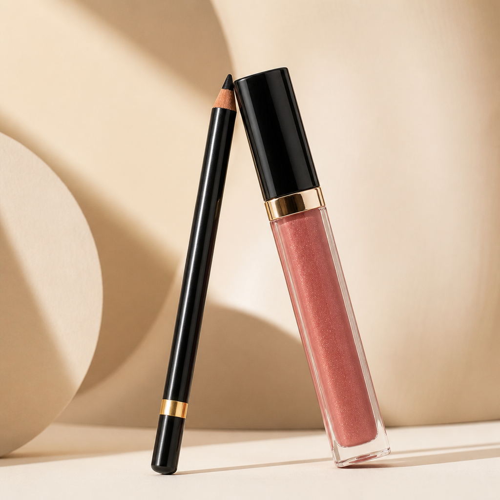 Kohl & lip gloss